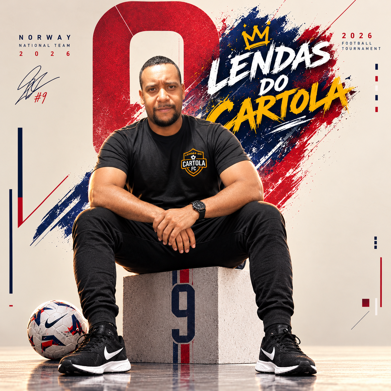 Lendas do Cartola em clima de seleção e futebol